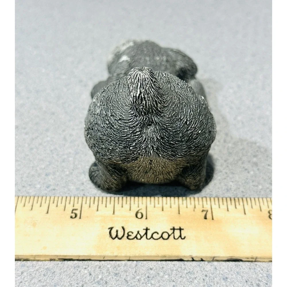 Retro Whiskers By Martha Carey‎ Gray Dog Figurine #2606 EUC
